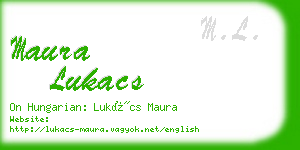 maura lukacs business card